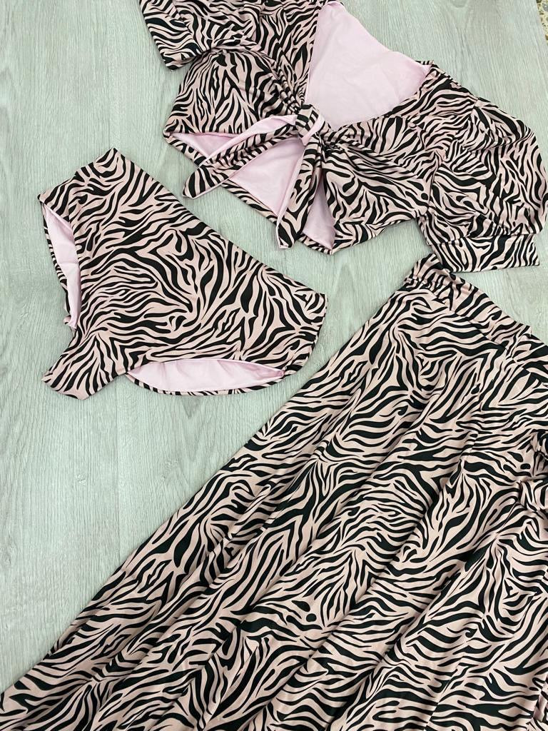 Set Traje de baño Animal Print Zebra